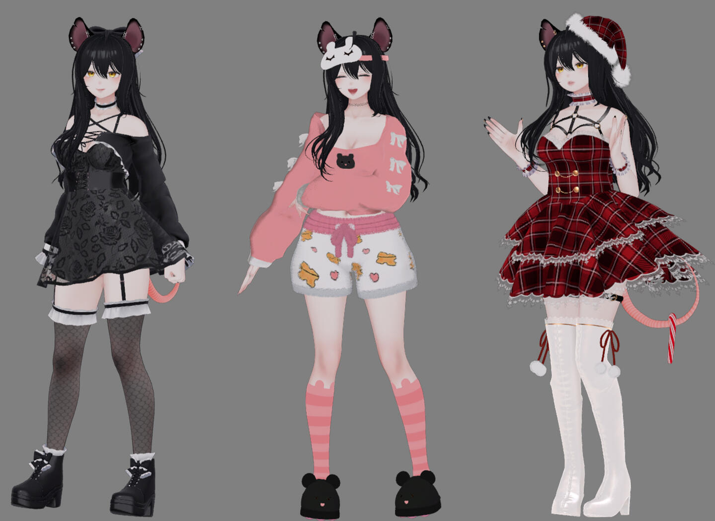 Squeaku Model Outfits